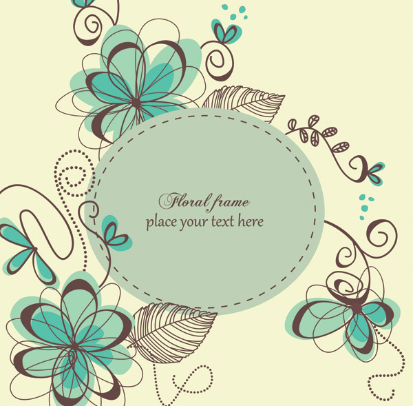 free vector The trend of handpainted pattern vector 2